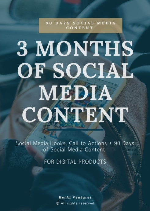 3 Months of Social Media Content